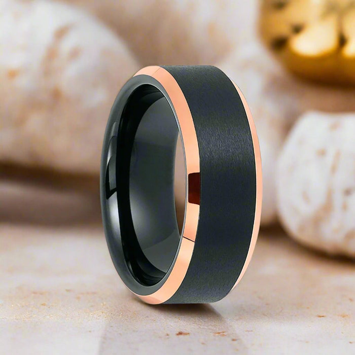 LEONARD — lifestyle on hand — men's tungsten carbide wedding ring | Aydins Jewelry