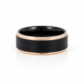 LEONARDO — hero shot — men's tungsten carbide wedding ring | Aydins Jewelry