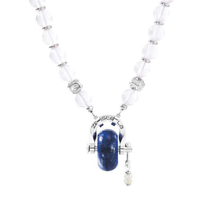 Libra Rose Quartz & Lapis Lazuli Necklace