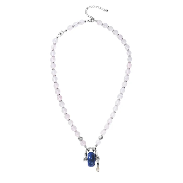 Libra Rose Quartz & Lapis Lazuli Necklace