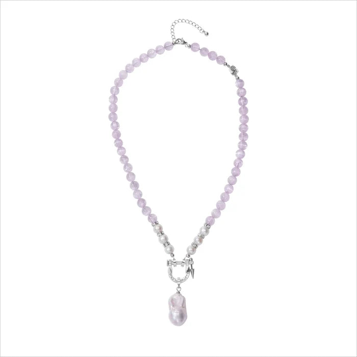 Lilt Kunzite & Baroque Pearl Necklace