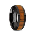 LINDEN Black Ceramic men's wedding band, image 1