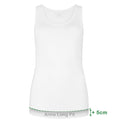 Bamboo Basics Long Fit Singlets Anna  - Wit - pack shot