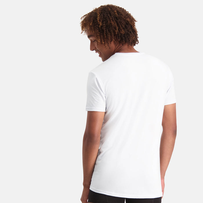 Bamboo Basics - Long Fit T-Shirts Ruben ronde hals  - Wit