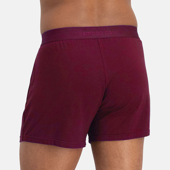 Loose Fit Boxershorts Kay (2-pack) - Bordeaux, Grijs