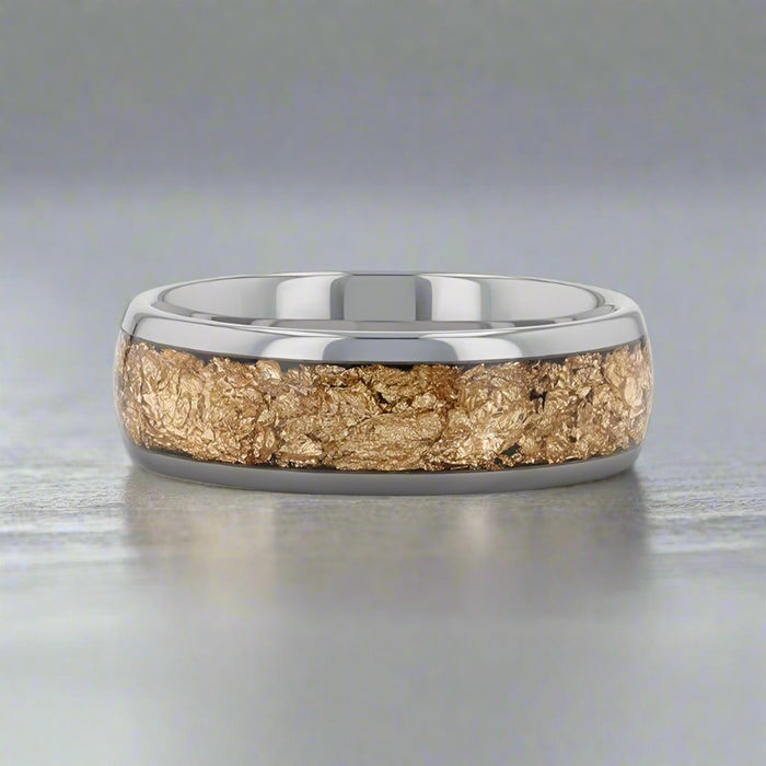 LUXE Tungsten Carbide men's wedding band, image 3