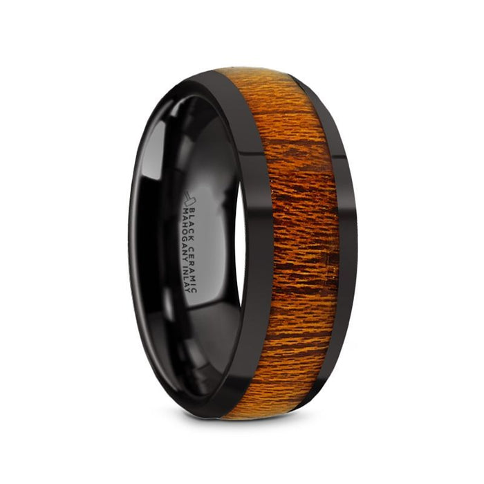 MABINI Black Ceramic men's wedding band, image 1