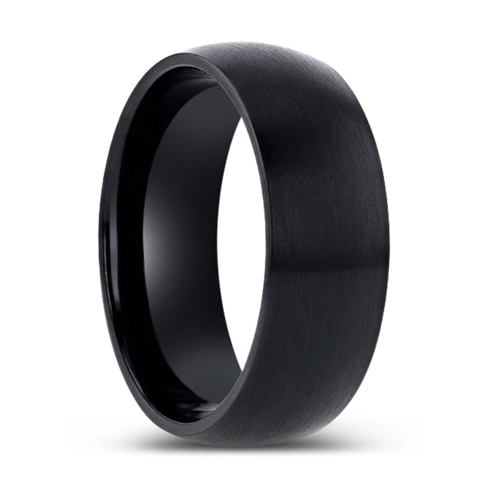 MARAUDER — hero shot — men's titanium wedding ring | Aydins Jewelry