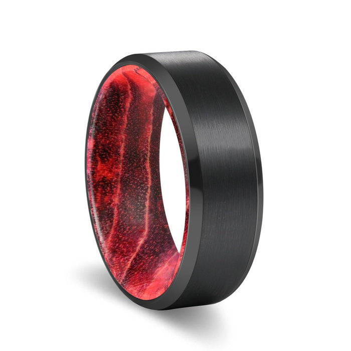 MARRON — hero shot — men's tungsten carbide wedding ring | Aydins Jewelry