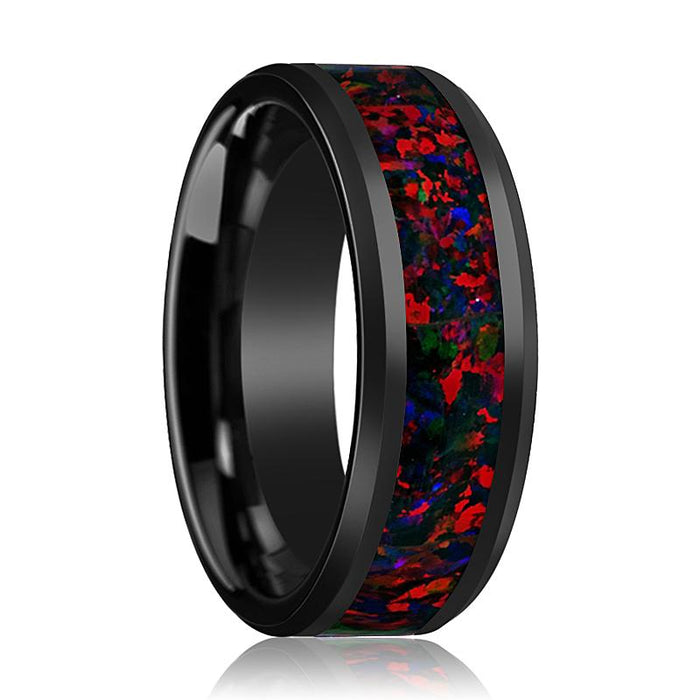 MATRIX Black Ceramic men's wedding band, image 1