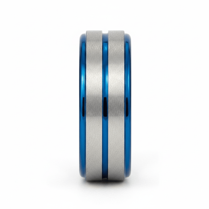 MAXTOM — close-up detail — men's tungsten carbide wedding ring | Aydins Jewelry