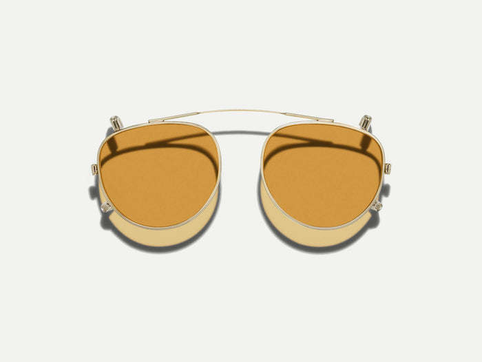 #color_amber | The MAYDELA CLIP in Gold with Amber Tinted Lenses