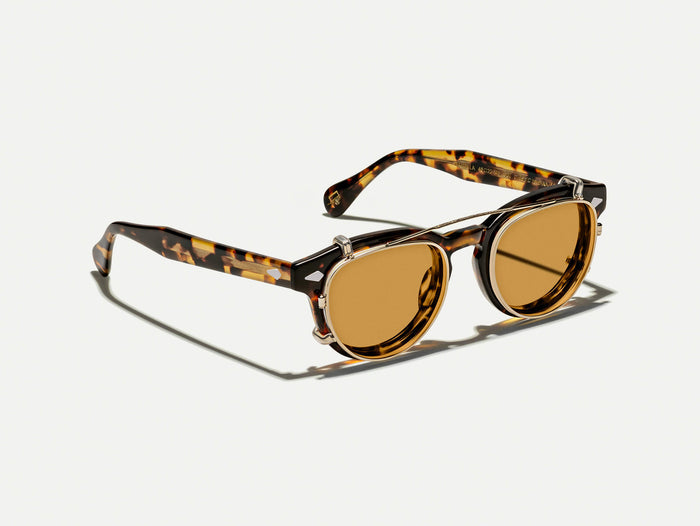 #color_amber | The MAYDELA CLIP in Gold with Amber Tinted Lenses