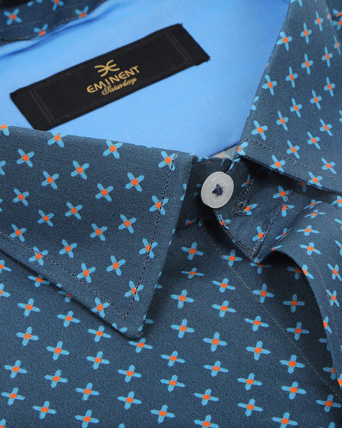 Eminent Men's Printed Shirt - Teal, Men's Shirts, Eminent, Chase Value
