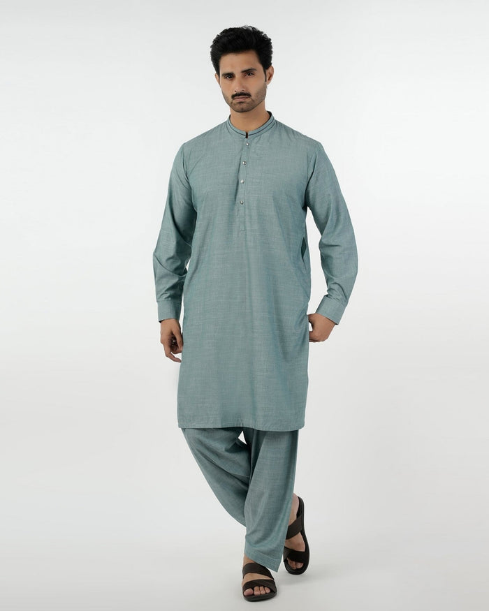 Eminent Men's Kurta Shalwar Suit - Green, Men's Shalwar Kameez, Eminent, Chase Value