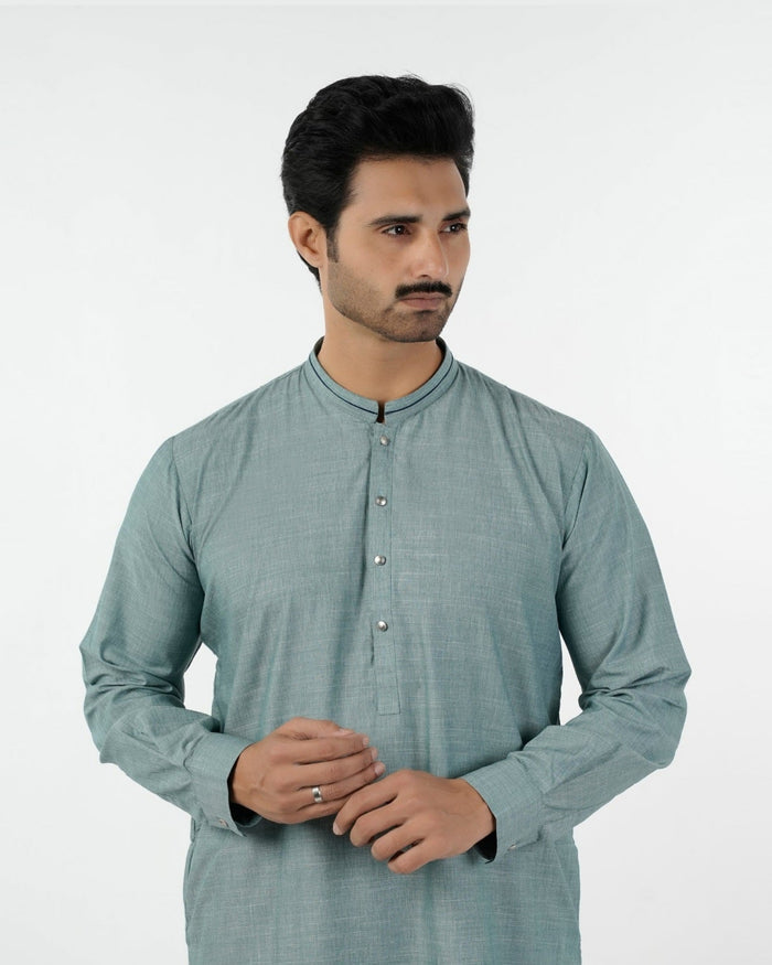 Eminent Men's Kurta Shalwar Suit - Green, Men's Shalwar Kameez, Eminent, Chase Value