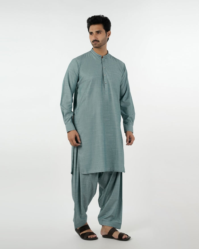 Eminent Men's Kurta Shalwar Suit - Green, Men's Shalwar Kameez, Eminent, Chase Value