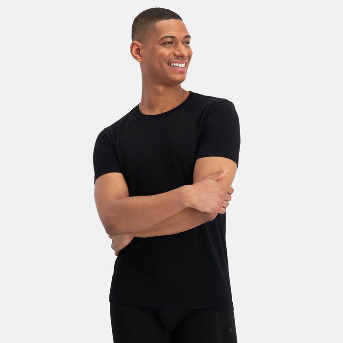 Merino-Bamboe T-Shirt Toby - Zwart