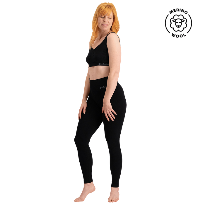 Merino/Bamboe Seamless Legging Tara - Zwart