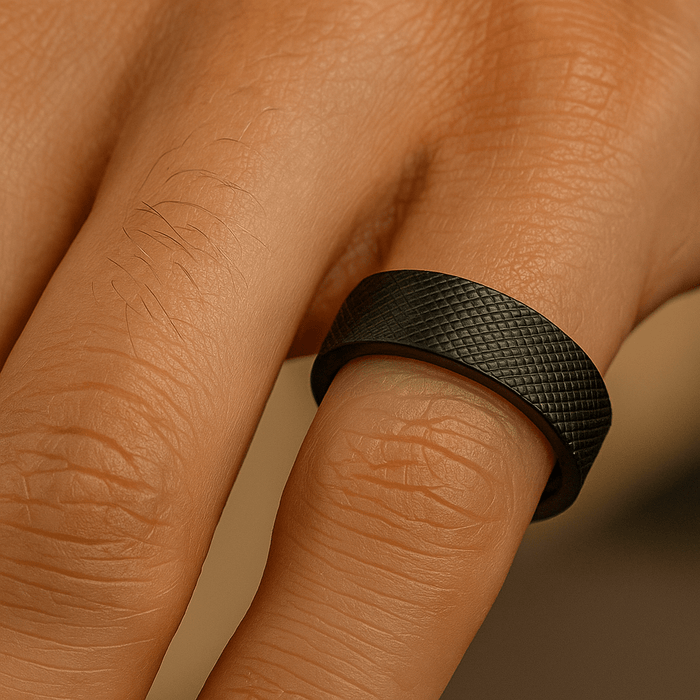 MIDNIGHT Tungsten Carbide men's wedding band, image 2