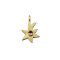 Minimalist Gold Vermeil Tourmaline Star Charm - K Jewelry Accessories