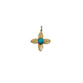 Minimalist Gold Vermeil Turquoise Clover Charms - K Jewelry Accessories