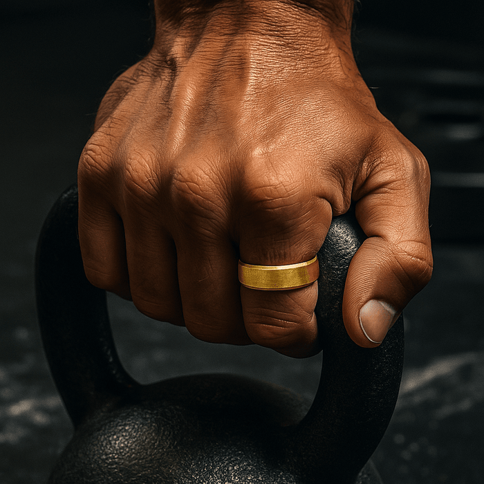 MUSE Gold men's wedding band, image 2