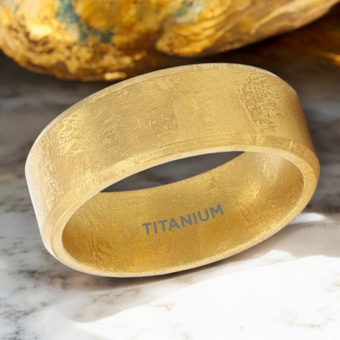 MUSE Gold men's wedding band, image 3