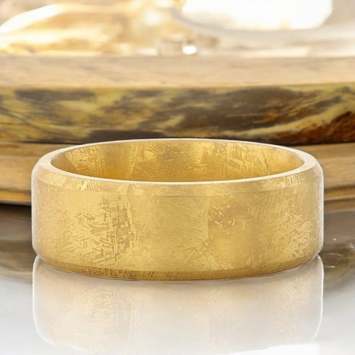 MUSE Gold men's wedding band, image 5