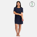 Nachtjapon korte mouw Nora - Navy