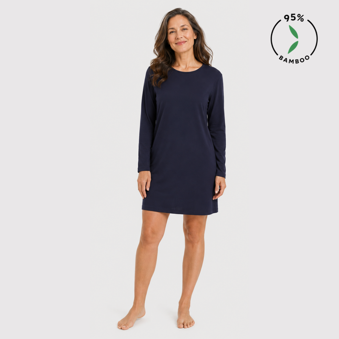 Nachtjapon lange mouw Nala - Navy