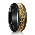 NAMIBIA Black Ceramic men's wedding band, image 1