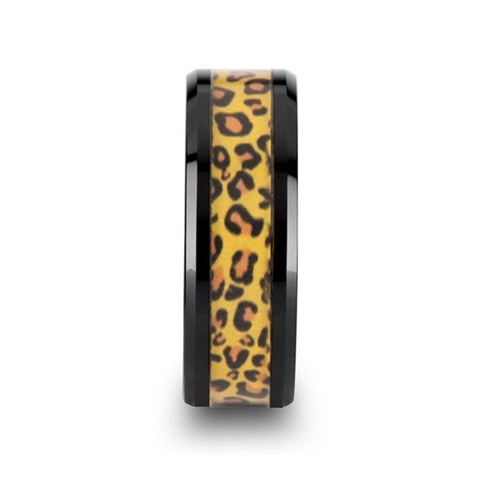 NAMIBIA Black Ceramic men's wedding band, image 3