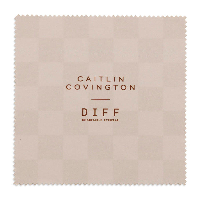 caitlin covington x diff eyewear cleaning cloth front