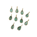 Natural 18k Gold Zambian Emerald Charm Pendant For Women - K Jewelry Accessories