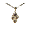 Natural Diamond Gold Pendant , Textured Gold, Dainty Oxidised Pendant - K Jewelry Accessories