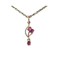 Natural Ruby Pendant in Solid 14K Gold