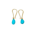 Natural Turquoise Gold Vermeil Earrings - K Jewelry Accessories