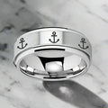 NAVIGATOR Tungsten Carbide men's wedding band, image 1