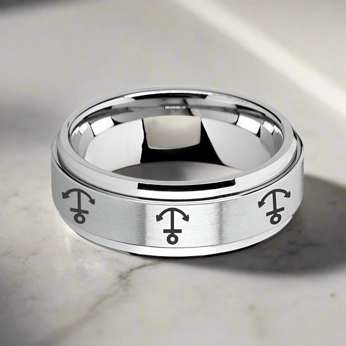 NAVIGATOR Tungsten Carbide men's wedding band, image 3