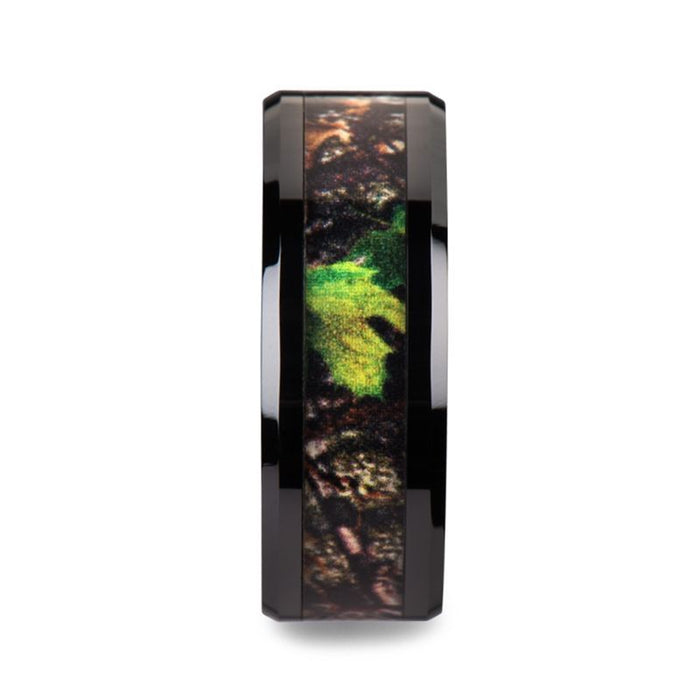NIGHTFALL Ceramic men's wedding band, image 2