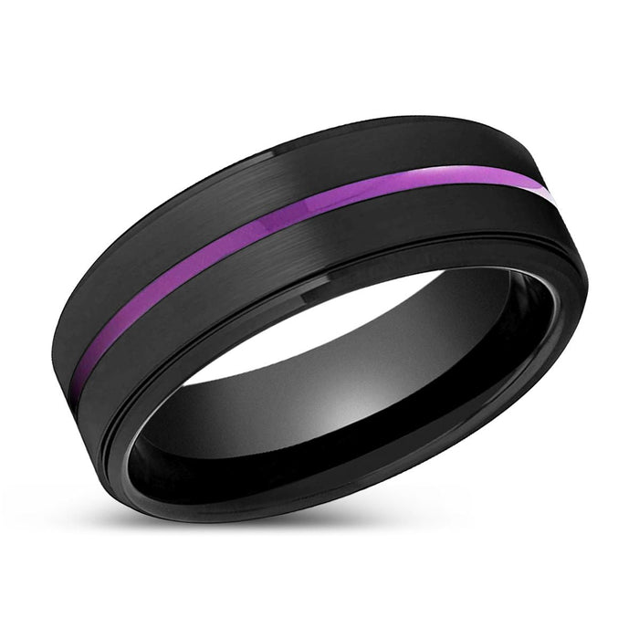 NIGHTSHADE — lifestyle on hand — men's tungsten carbide wedding ring | Aydins Jewelry