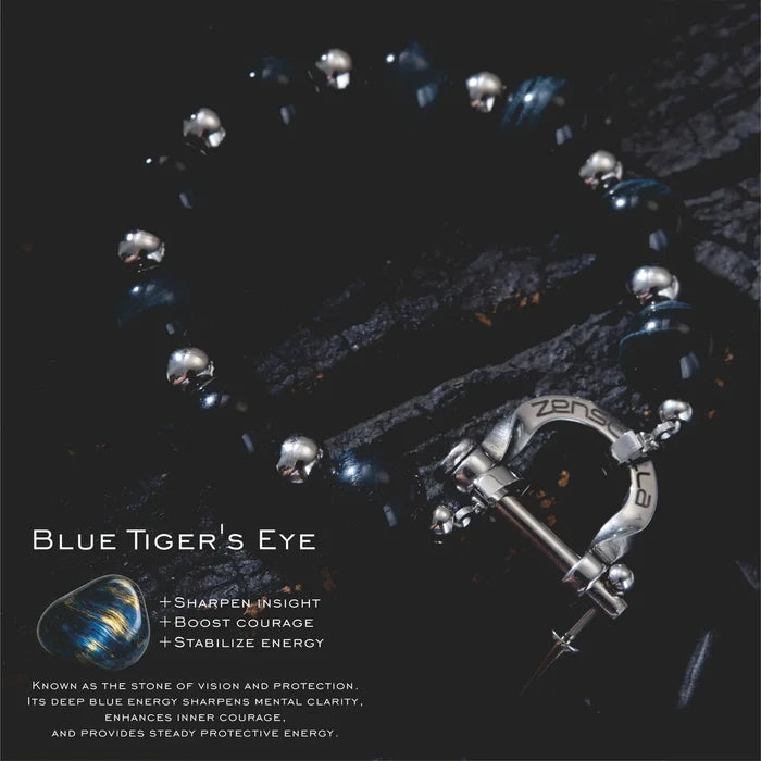 Nocturne Blue Tiger’s Eye Bracelet