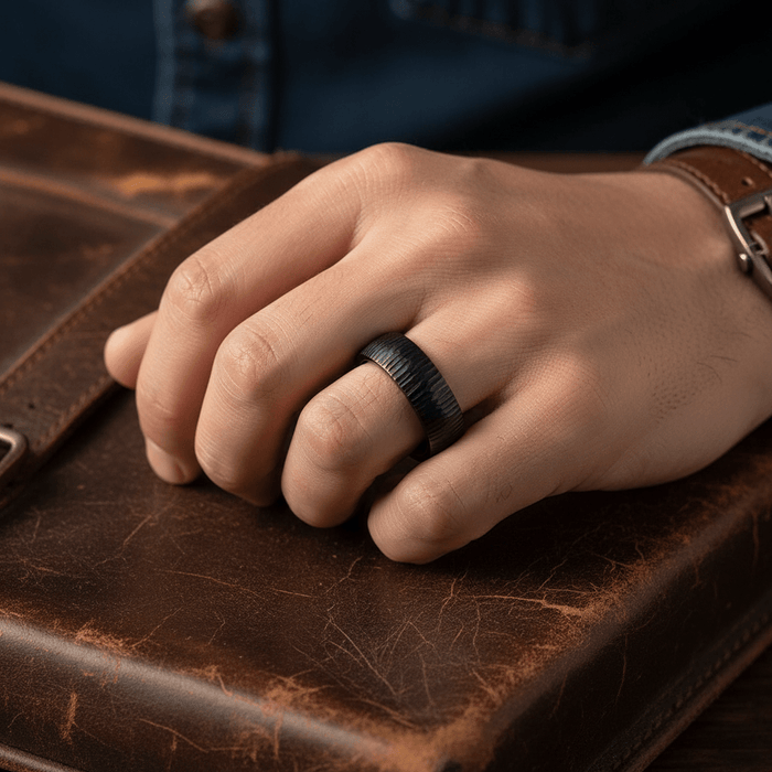 NYTHORN — lifestyle on hand — men's tungsten carbide wedding ring | Aydins Jewelry
