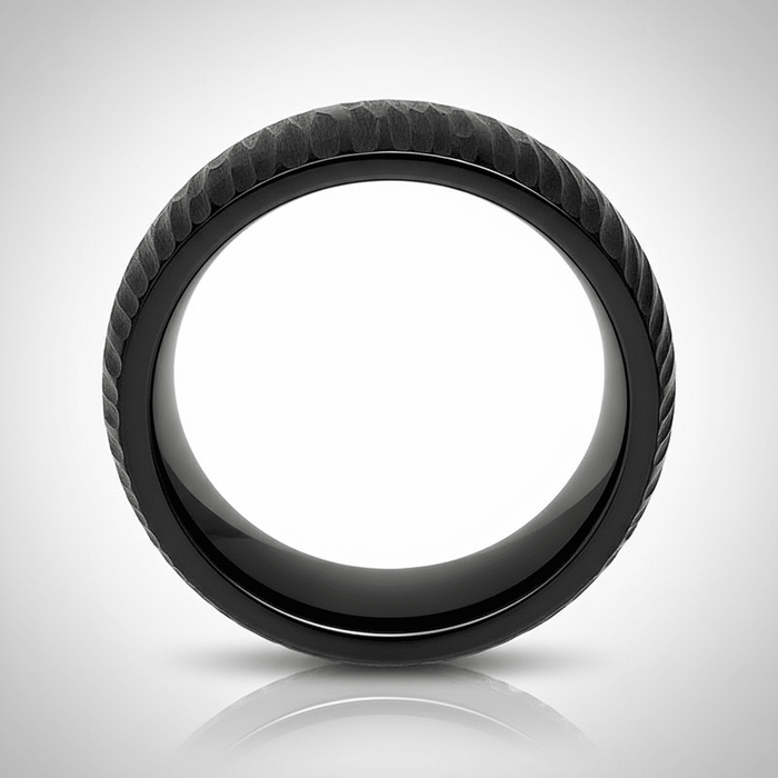 NYTHORN — alternate angle — men's tungsten carbide wedding ring | Aydins Jewelry