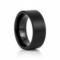 OBSIDIANIX — hero shot — men's tungsten carbide wedding ring | Aydins Jewelry