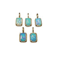 Octagon Shape 14k Ethiopian Opal Gold Charms - K Jewelry Accessories