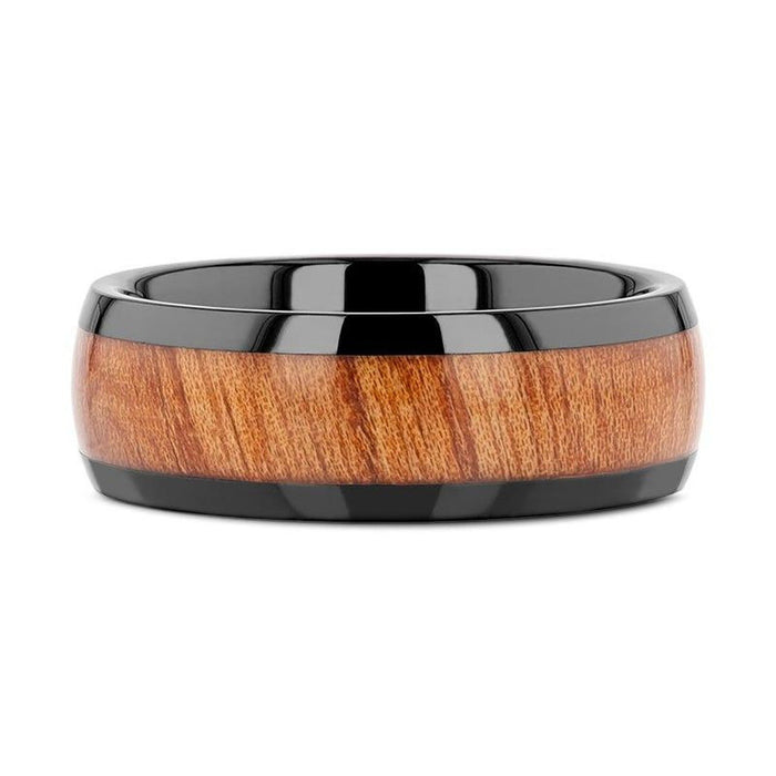 ODYSSEY black ceramic ring, top view