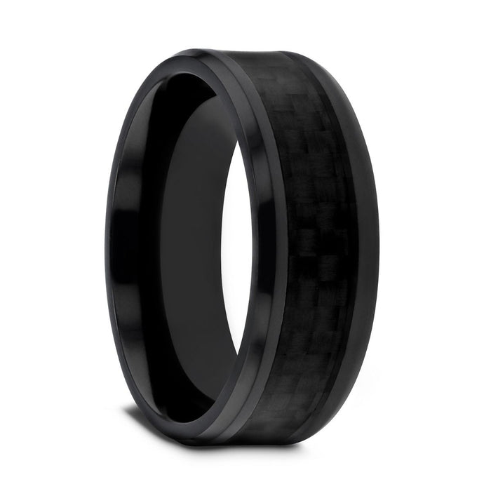 OXYN — hero shot — men's titanium wedding ring | Aydins Jewelry
