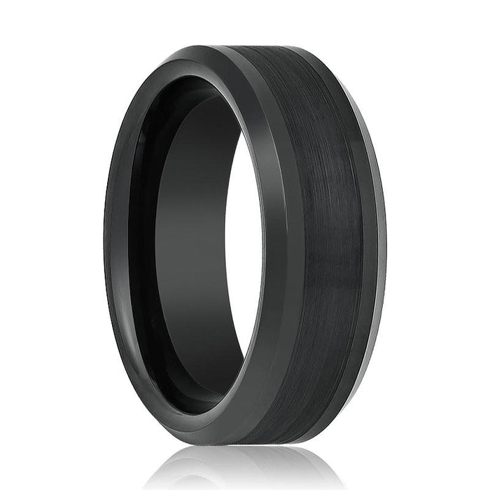PANDARUS — hero shot — men's tungsten carbide wedding ring | Aydins Jewelry